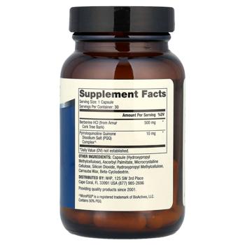 Dr. Mercola Berberine and MicroPQQ Berberine and Pyrroloquinoline Quinone 30 capsules - buy, prices for Biotus - photo 2