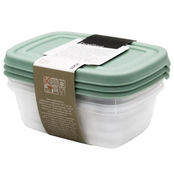 Емкость для хранения Excellent Houseware с крышкой 3шт в ассортименте - купить, цены на Auchan - фото 6