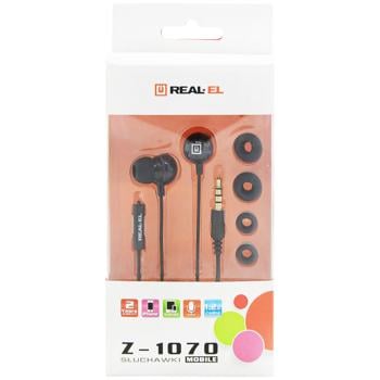 Real-El Z-1070 Black Headphones - buy, prices for Auchan - photo 2