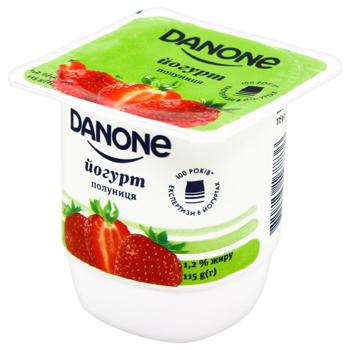 Йогурт Danone полуниця 1,2% 115г - купити, ціни на - фото 2