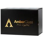 Набір келихів Amber Glass Crystal Box №7 для віскі 2шт 330мл