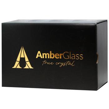 Набір келихів Amber Glass для віскі Crystal Box №7  2 шт*330 мл 1 уп