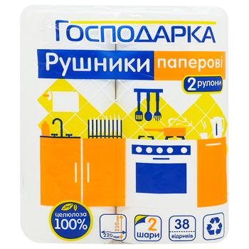 Hospodarka 2-ply Paper Towels 2pcs - buy, prices for Chudo Market - photo 1