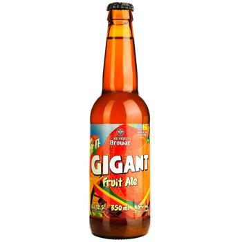 Пиво Volynski Browar Gigant Fruit Ale світле нефільтроване 4.5% 0,5л - купити, ціни на КОСМОС - фото 1