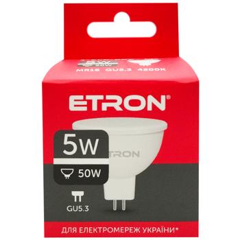 Etron LED Bulb MR16 5W GU5.3 4200K - buy, prices for Supermarket "Kharkiv" - photo 4