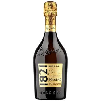 Вино игристое Bolgrad 1821 Vintage белое полусладкое 10,5-12,5% 0,75л