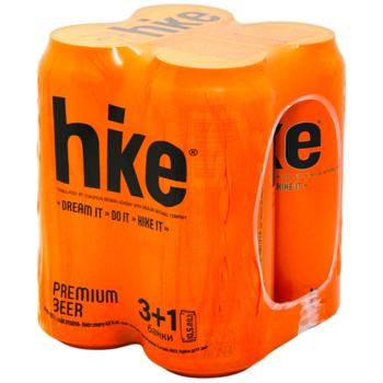 Hike Premium Light Beer 4.8% 0.5l x 4pcs