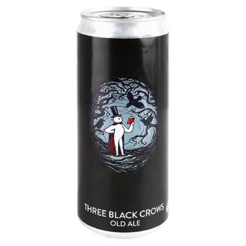 Пиво Varvar THREE BLACK CROWS 0.33л. 7.7% ж/б - купити, ціни на Grono - фото 1
