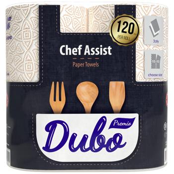 Рушники паперові Диво Premio Chef Assist 3-шарові 2шт 120 відривів
