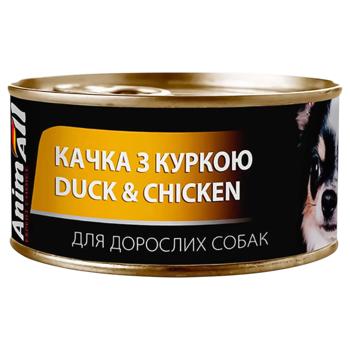 AnimAll Wet Food with Duck and Chicken in Tender Jelly for Adult Dogs 85g