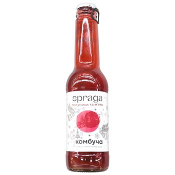 Spraga Strawberry and Mint Kombucha 250ml - buy, prices for Supermarket "Kharkiv" - photo 1
