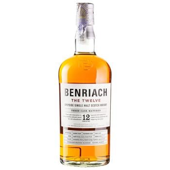 Віскі BenRiach Sherry 12 років 46% 0,7л в тубусі