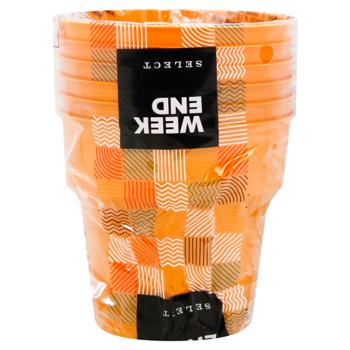 Weeknd Plastic Сups 6pcs 180ml - buy, prices for COSMOS - photo 1