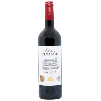 Вино Chateau Pinasse Bordeaux красное сухое 14% 0,75л - купить, цены на WINETIME - фото 1