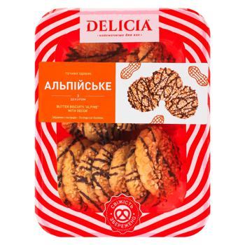 Печиво Delicia Альпійське з декором 200г - купити, ціни на ЕКО Маркет - фото 1