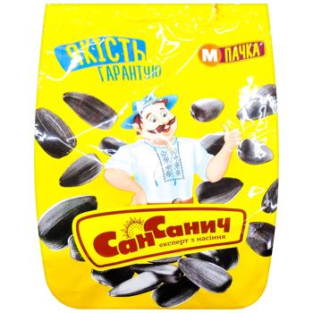 Семена подсолнечника Сан Саныч жареные 100г - купить, цены на Чудо Маркет - фото 1