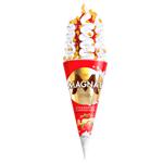 Морозиво Магнат з наповнювачем полуничний чізкейк у вафельному ріжку 140г