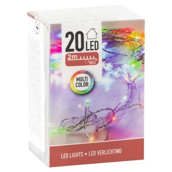 Koopman Multicolor Indoor Electric Garland 2хАА 2.3m - buy, prices for - photo 2