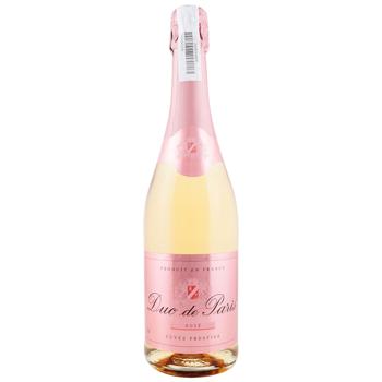 Вино игристое Duc de Pari розовое полусухое 10,5% 0,75л