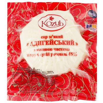 Сыр Козуб Адыгейский мягкий 45% - купить, цены на Чудо Маркет - фото 1