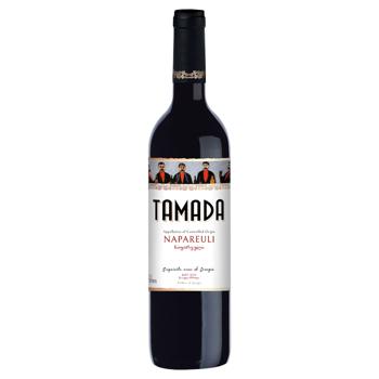 Вино Тамада Напереулі червоне сухе 13,5% 0,75л - купити, ціни на AlcoHub - фото 1