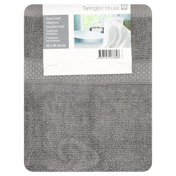 Tarrington House Grey Guest Towel 30x50cm - buy, prices for METRO - photo 1