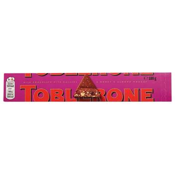 Toblerone Milk Chocolate with Raisins and Honey-Almond Nougat 100g - buy, prices for - photo 2