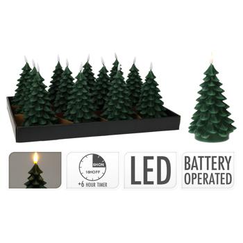 Fir Tree LED Candle 11x17 cm - buy, prices for - photo 1