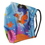 Маска для обличчя Акула повнокольорова багаторазова не стерильна