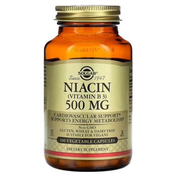 niacin solgar 100pcs USA