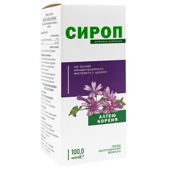 Добавка дієтична Красота та Здоров'я Сироп Алтею кореня з цукром 100мл - купити, ціни на - фото 2
