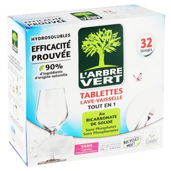 L'Arbre Vert All in 1 Dishwasher Tablets 32pcs - buy, prices for - photo 2