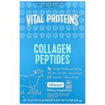 Пептиды коллагена, Collagen Peptides, Vital Proteins, без вкуса, 20 пакетиков по 10 г