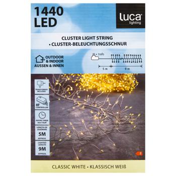 Luca Lighting String Silver Cluster Garland 14m Warm White - buy, prices for MegaMarket - photo 2