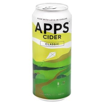 Сидр Apps Apple Класік 5,5% 0,5л - купити, ціни на MasterZoo - фото 1