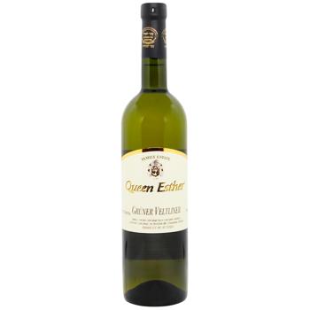 Вино Queen Esther Gruner Veltliner белое сухое 11,5% 0,75л - купить, цены на WINETIME - фото 1