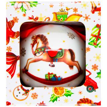 Ялинкова куля порцелянова 8см 498-329 BONADI 1 шт - купити, ціни на WINETIME - фото 2