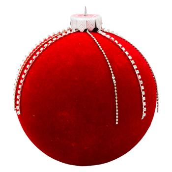 Christmas Ball with Rhinestones 100mm - buy, prices for ULTRAMARKET - photo 3