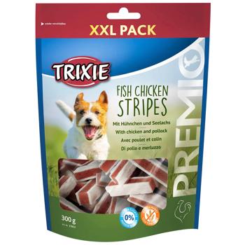 Ласощі для собак Trixie Premio Fish Chicken Stripes з куркою та минтаєм 300г