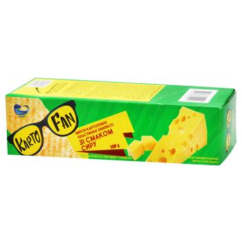 KartoFan Cheese Flavored Wavy Chips 100g - buy, prices for Chudo Market - photo 1
