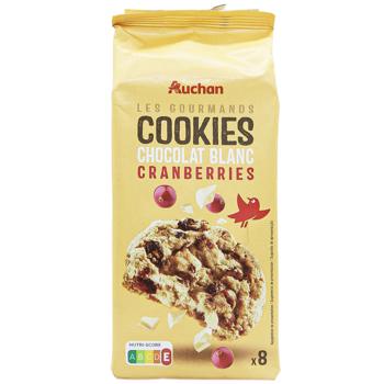 Auchan Cookies with Cranberries in White Chocolate 200g - buy, prices for - photo 3