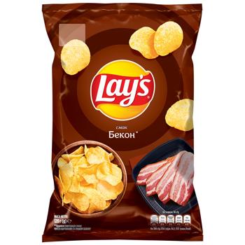 Чипси Lay's картопляні зі смаком бекону 120г - купити, ціни на Grono - фото 1