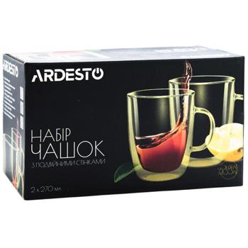 Ardesto Golden Moon Double Walled Cups 2pcs 270ml - buy, prices for - photo 3
