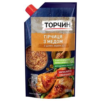 Гірчиця ТОРЧИН® з медом з цілих зерен 110г