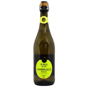 Borgo Sole Lambrusco White Semi Sweet Sparkling Wine 8% 0.75l