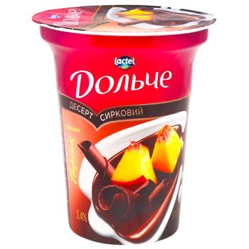Dolce Cottage Cheese Dessert with Peach and Chocolate 3.4% 300g - buy, prices for COSMOS - photo 1