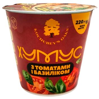 Kochubey's Oaks Hummus with Tomatoes and Basil 220g