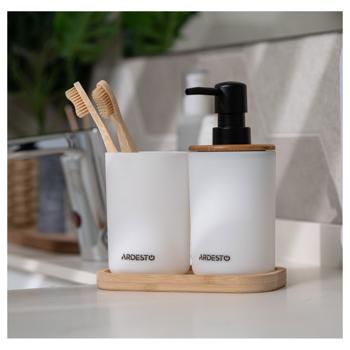 Ardesto Minimalism White Bathroom Set 3pcs 360ml - buy, prices for MegaMarket - photo 4