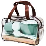 Набір посуду Tigres чайний Ромашка 14 елементів в сумці селадон