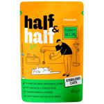 Корм влажный Half&Half с индейкой для стерилизованных кошек 100г